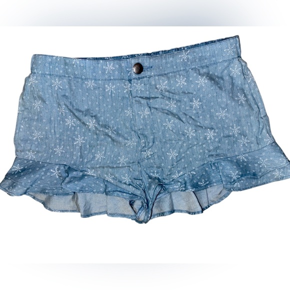 BCBGeneration Crazy Daisy Indigo Shorts - Picture 1 of 9